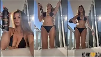 Grace Boor Black Bikini Tiktok Video