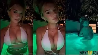 Breckie Hill Sexy Poolside Bikini Tease Onlyfans Video Leaked