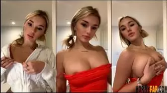 Breckie Hill Nude Hand Bra Tease Onlyfans Video Leaked