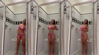 Sophieraiin Pink Bikini Shower Onlyfans Video Leaked